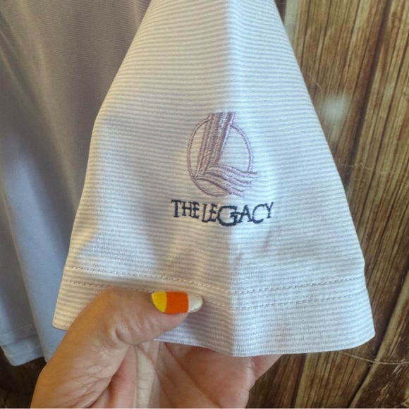 Adidas Men’s Climacool Legacy Short Sleeve Jasmin White Polo Shirt Size Large - Picture 6 of 15